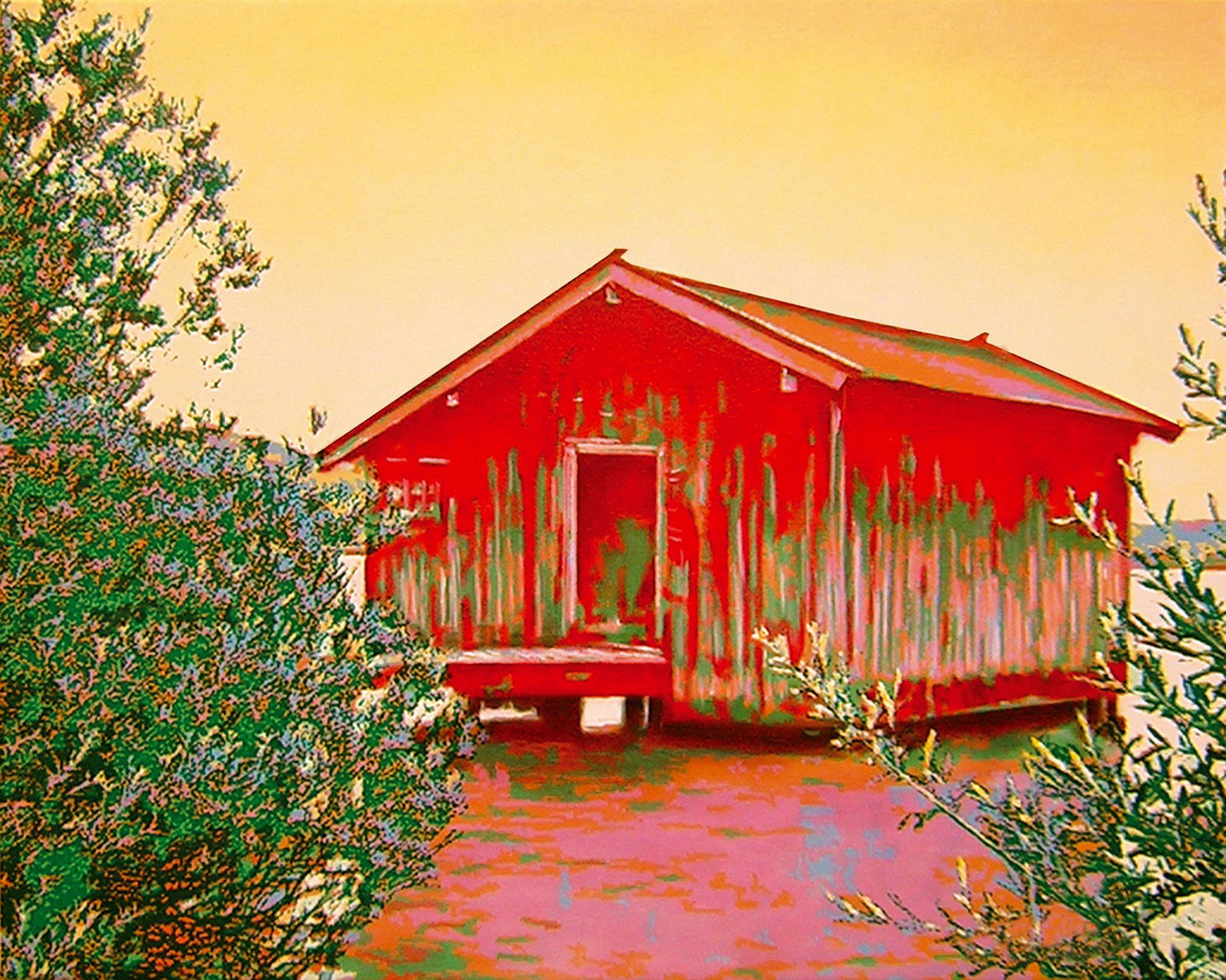 red paradise house by Harald Klemm - Limited Edition. Edition of: 100. Signed.