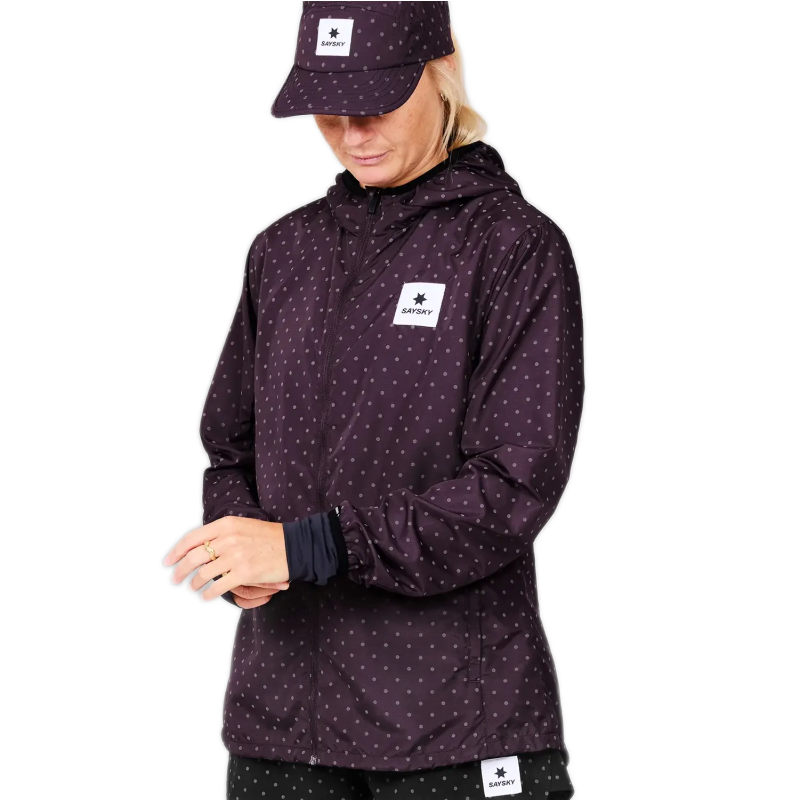saysky reflective polka blaze jacket dame 1022 purple
