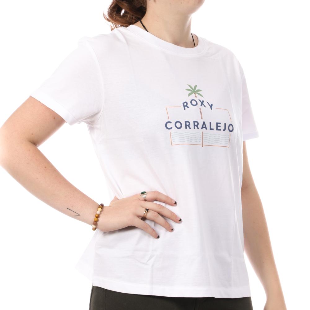 Roxy T-shirt Blanc Femme Roxy Corralejo