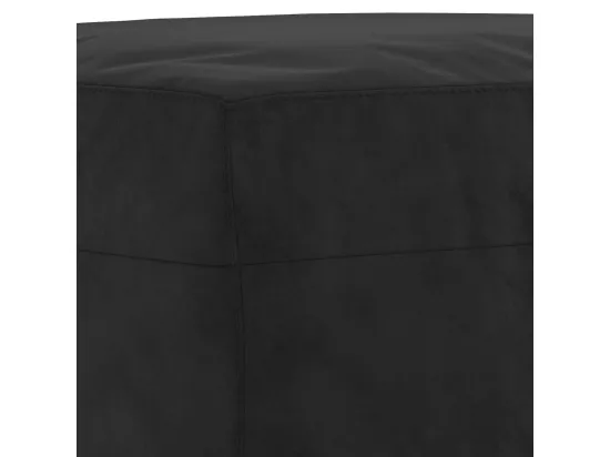 Repose-pied Noir 60x50x41 cm Velours