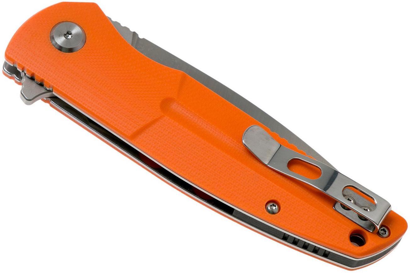 Bestech Fin BG34B-1 Satin, Orange G10 zakmes