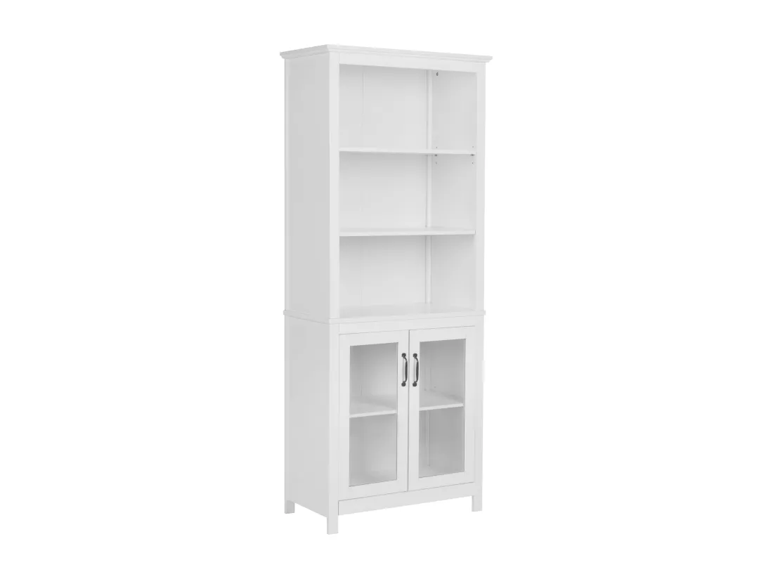 Vitrine en verre LUSBY 75 cm Blanc