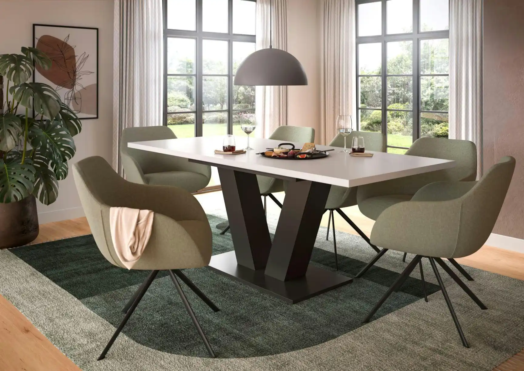 Esstisch 150 x 90 cm ausziehbar Moritz