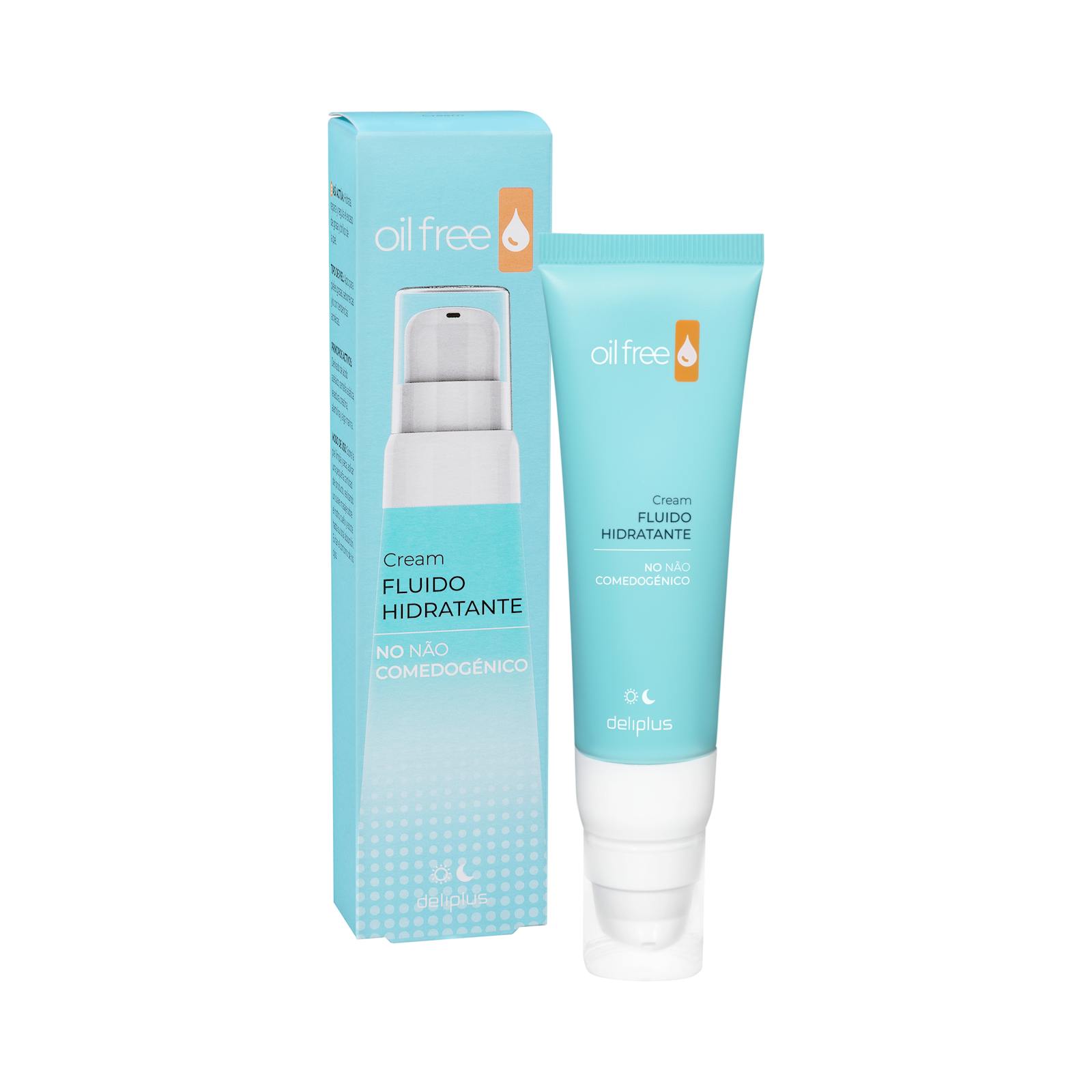Crème visage fluide hydratante sans huile Deliplus