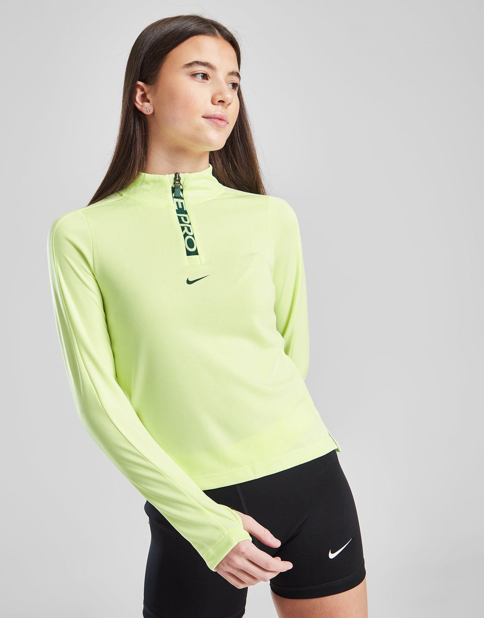Nike Girls' Fitness Long Sleeve 1/2 Zip Top Junior