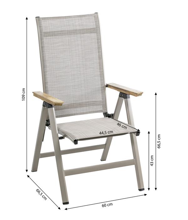 Dehner Klappsessel Cleveland, hellbraun