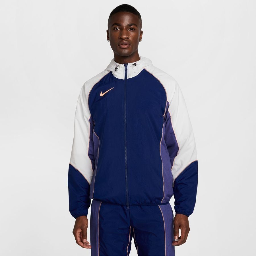 Nike Veste d'Entraînement Imperméable Strike   Woven - Bleu/Blanc/Dark Purple Orange