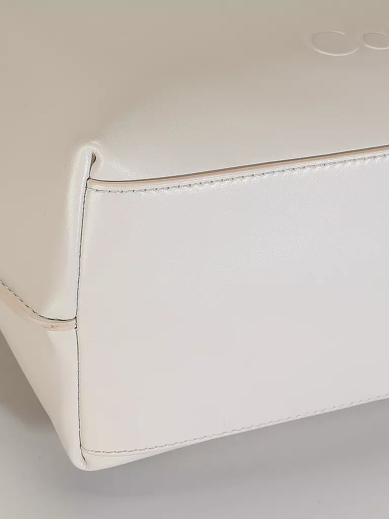 CALVIN KLEIN Tasche - Hobe EMBOSSED Medium  creme