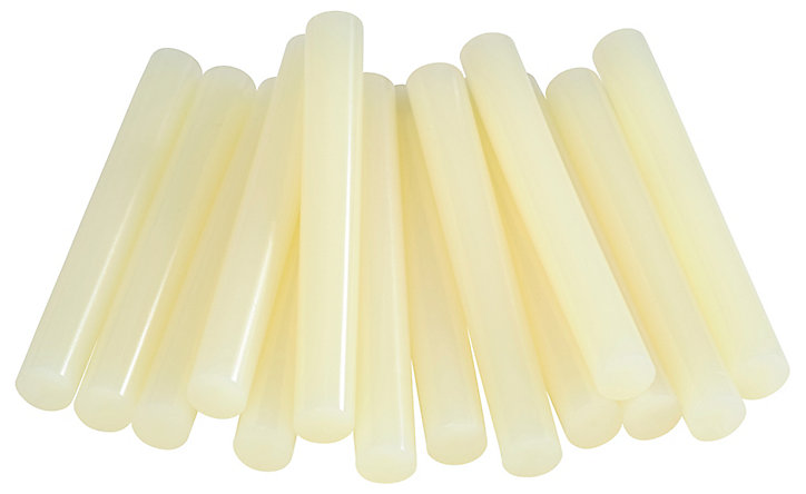 Bâtons de colle pour bois. Parfait pour les travaux de fixation et de réparation. Paquet de 14 bâtons courts.