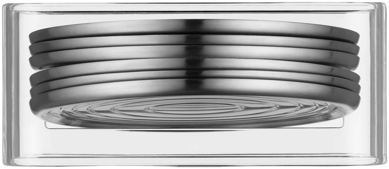WMF Untersetzer LOFT BAR 6er Set rund 9,5 cm silberfarbig