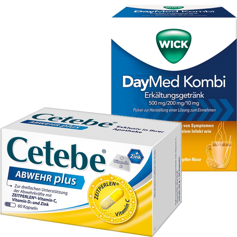 Abwehrset WICK DayMed Kombi + Cetebe® ABWEHR plus