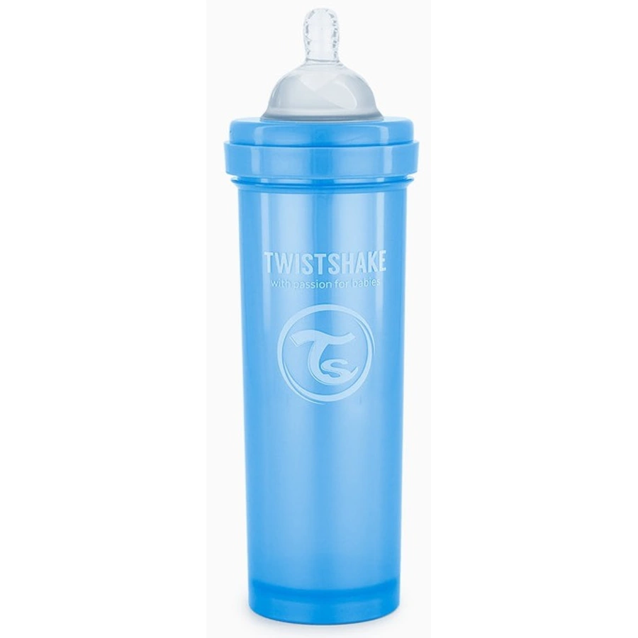 Twistshake Babyflasche Anti-Kolik ab 0 Monate 330 ml, Pearl Blue