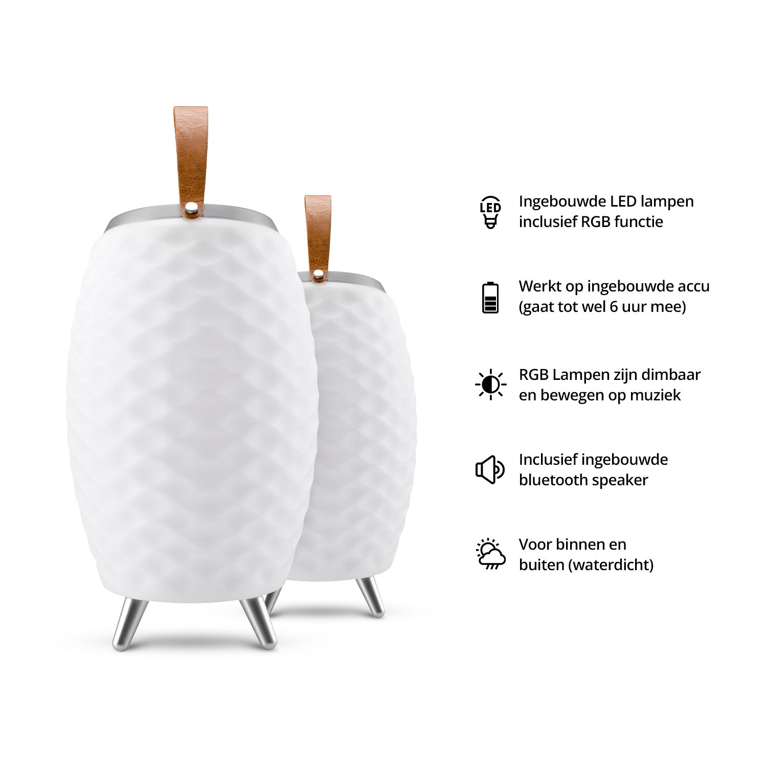 FlinQ Draadloze Speaker lamp met drankkoeler