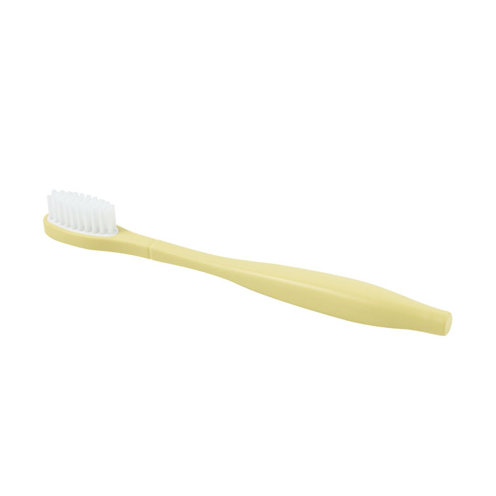 Kit enfant manche jaune + 3 têtes de brosse à dents - Poils extra souples
