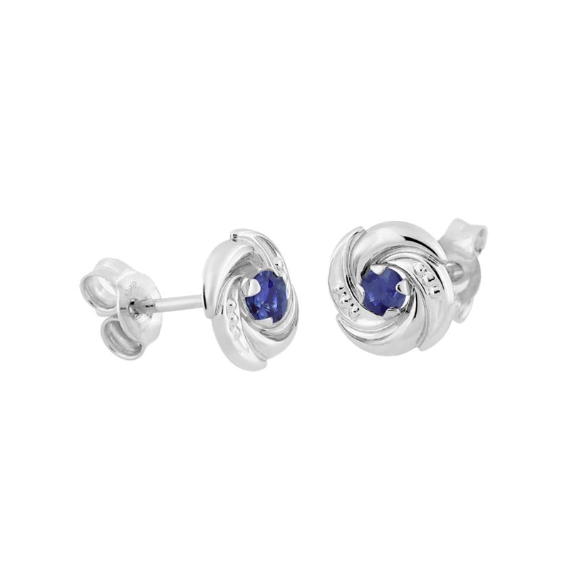 Boucles d'oreilles femme - saphir - Or 18 Carats