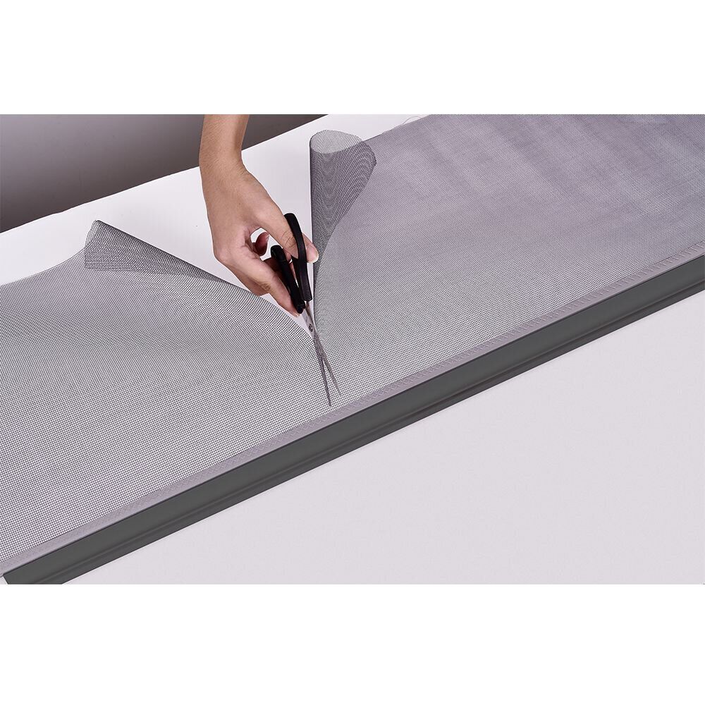 Moustiquaire enroulable pour fenêtre 125x160cm PVC blanc