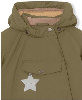 MINI A TURE Wang Vinterjakke, Capers Green