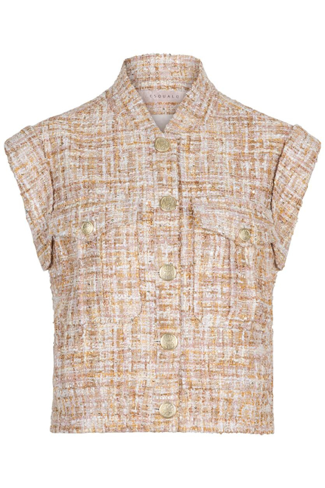 EsQualo camel dames gilet