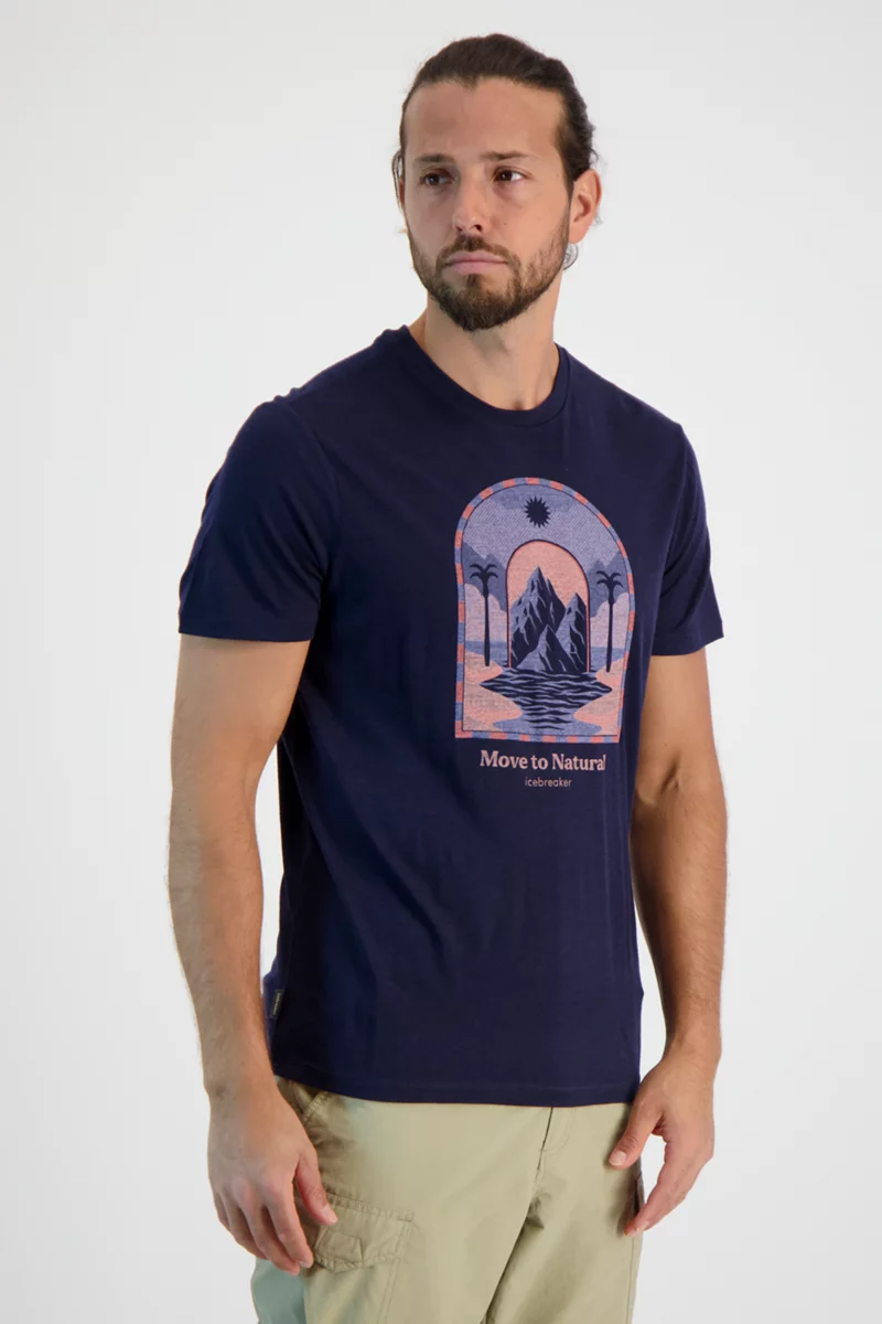 icebreaker Merino 150 Tech Lite III Mountain Gateway Herren T-Shirt