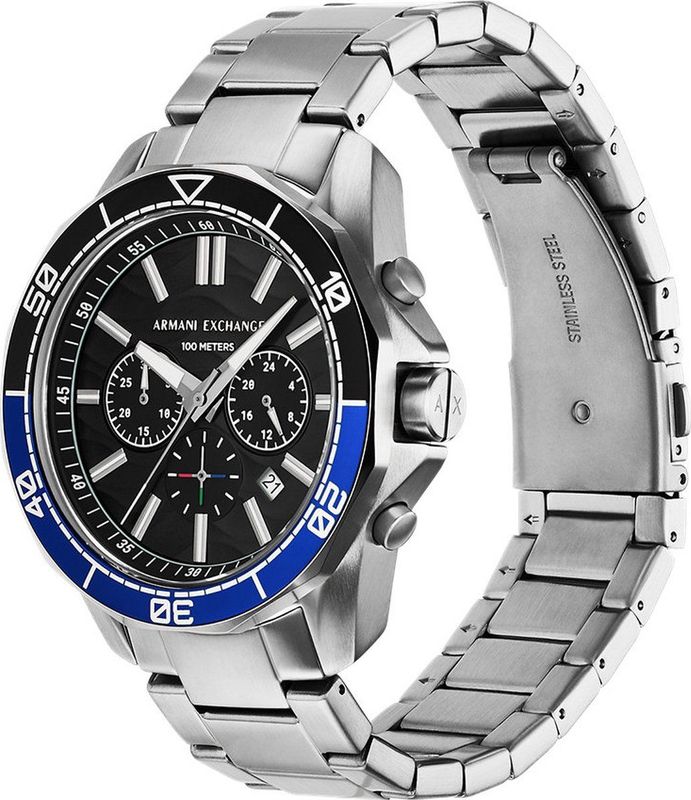 Armani Exchange - Spencer - Chronograaf Horloge - Zilver - Roestvrijstaal
