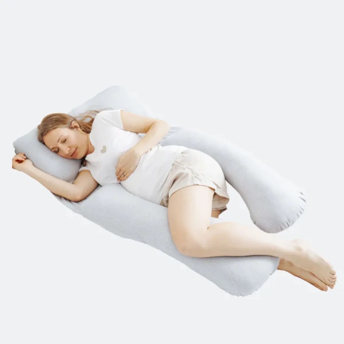 Babymoov Coussin d'Allaitement & de Grossesse Grand Format - B.Love XXL Gris