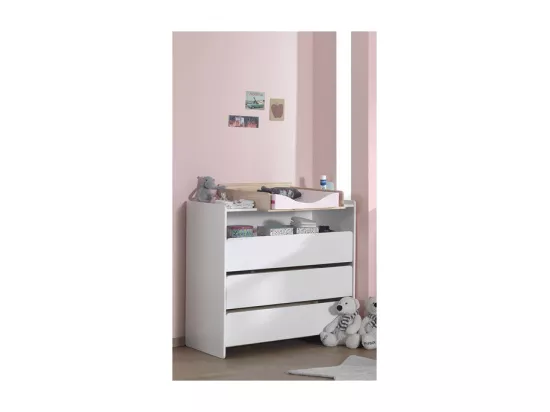 Commode 3 Tiroirs & 1 Niche 