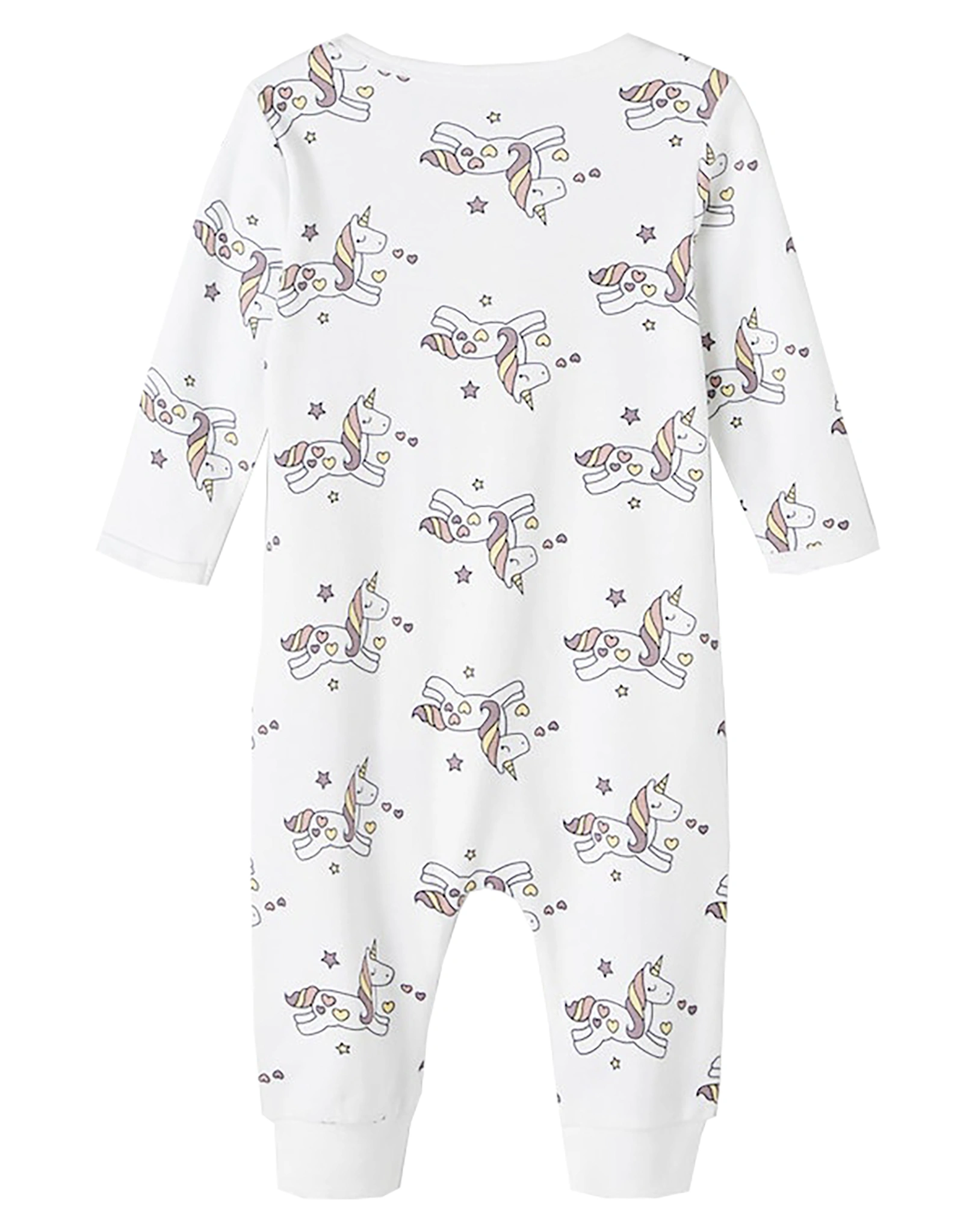 Strampler NBFNIGHTSUIT UNICORN in bright white