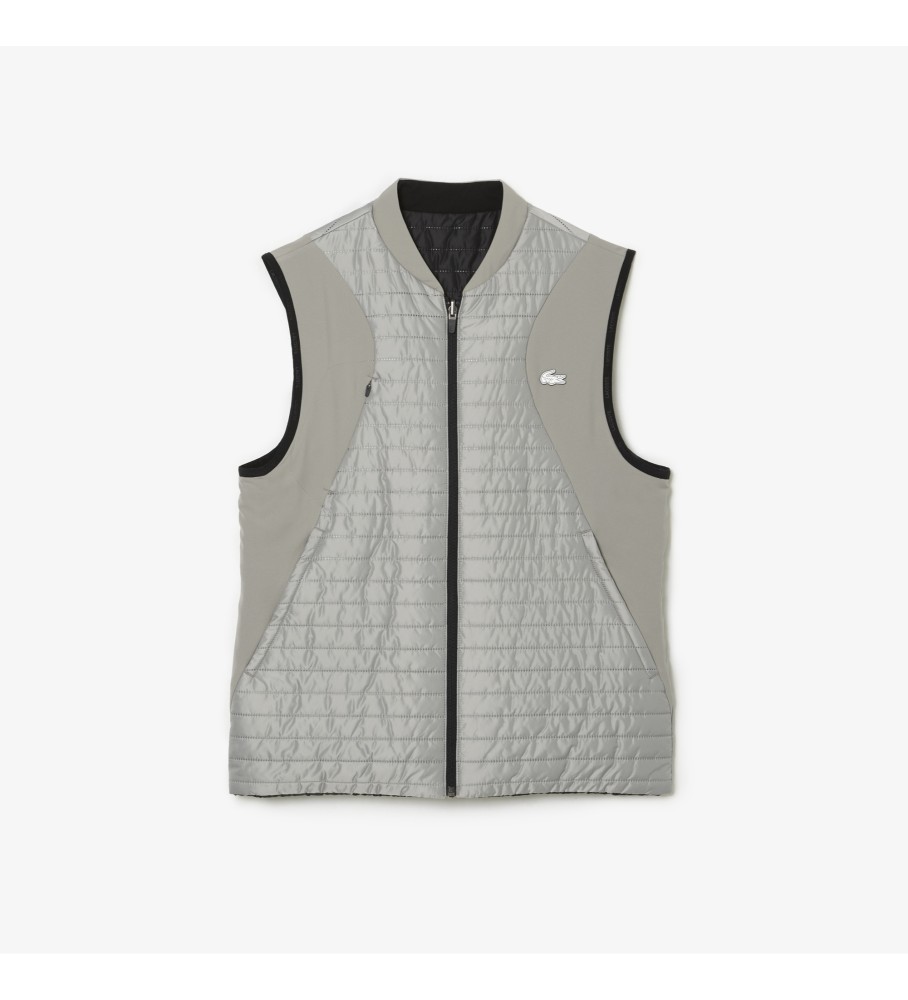 Colete esportivo acolchoado reversível Lacoste, azul-marinho/cinza