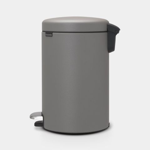 NewIcon Pedaalemmer 12 liter - Mineral Concrete Grey