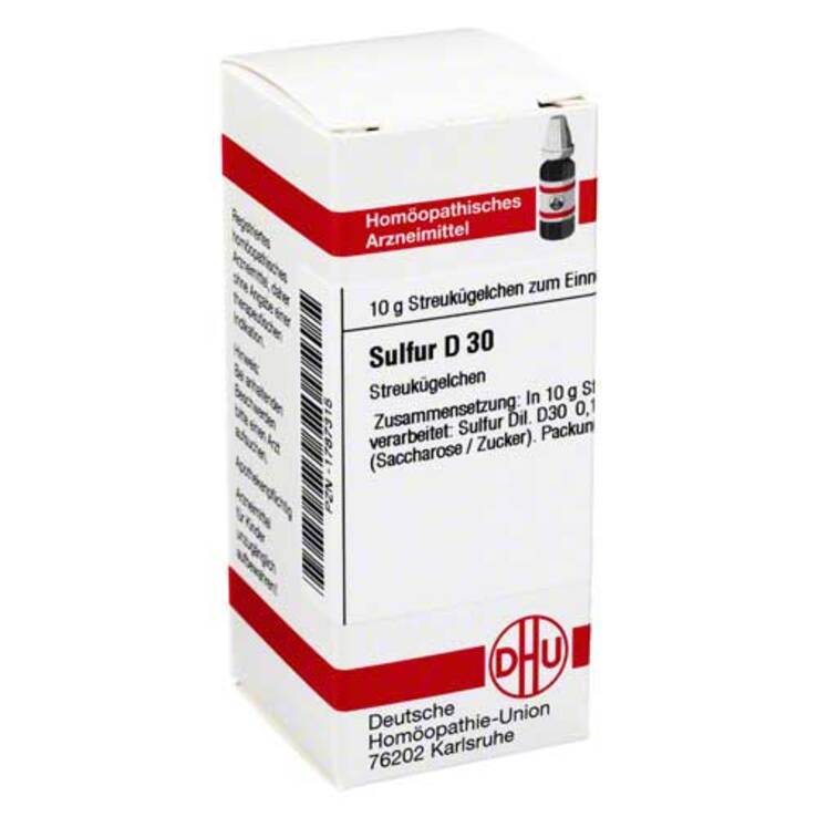 DHU Sulfur D 30 Globuli, 10 g