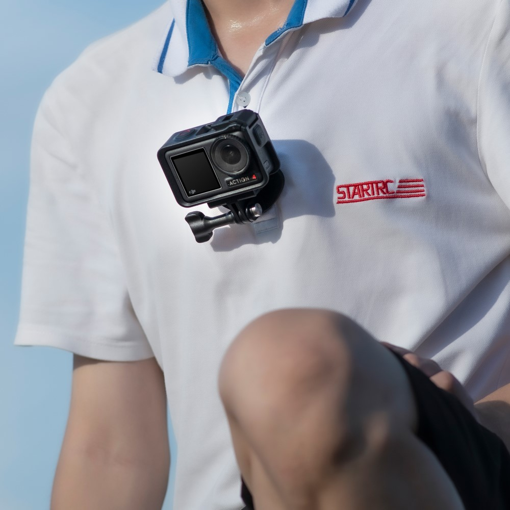 Universal Hals / Nacken Halterung für GoPro / DJI Action 2 / Osmo Action / Insta360 Kamera mit 1/4
