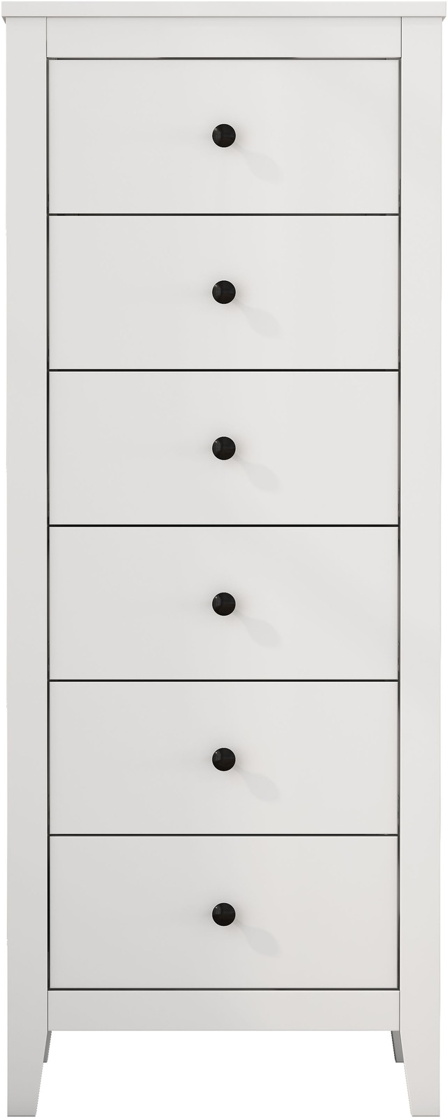 GOODproduct Kombikommode »Borkum Sideboard Anrichte mit 6 Schubladen Landhaus weiss Bestseller« hochwertige Griffe aus Metall,