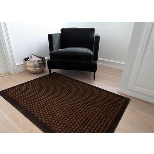 Tica Copenhagen Dot Gulvmåtte, Cognac/Mørkebrun, 90x130 cm