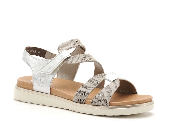 Rieker nu pieds plats femme v5069 argent