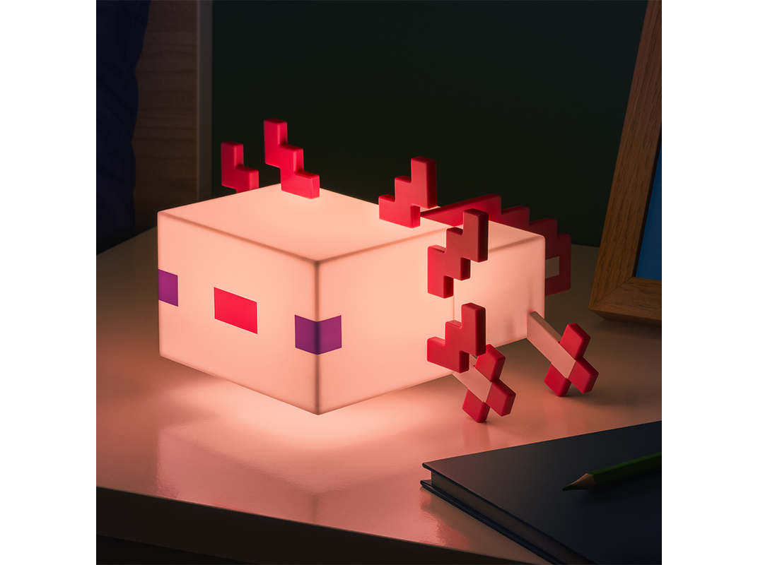 MINECRAFT CANDEEIRO AXOLOTL