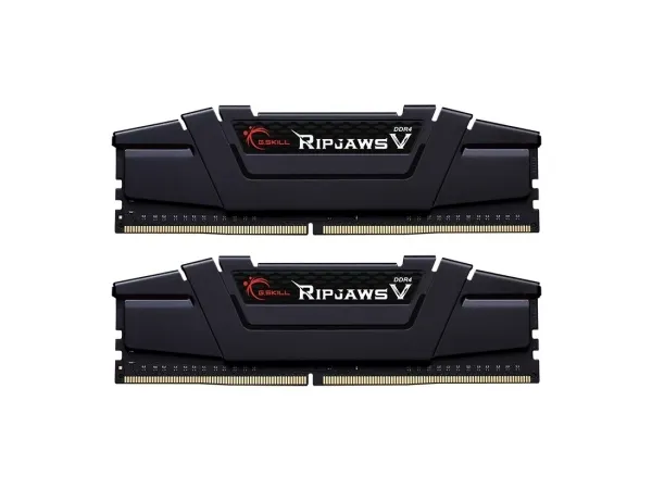 G.Skill Ripjaws V - DDR4 - sæt - 64 GB: 2 x 32 GB - DIMM 288-PIN - 3600 MHz / PC4-28800 - CL16 - 1.45 V - ikke bufferet - ikke-ECC - klassisk sort
