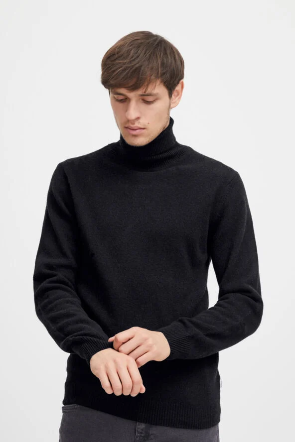 Casual Friday CFKARL roll neck bounty knit Anthracite black