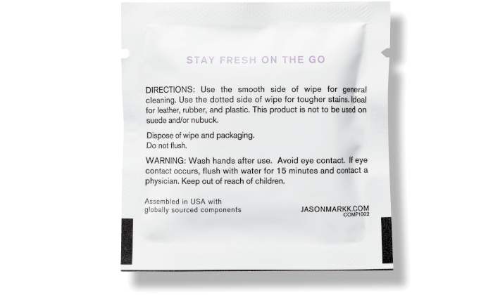 Jason Markk Box of 30 cleaning wipes - 48h Delivery