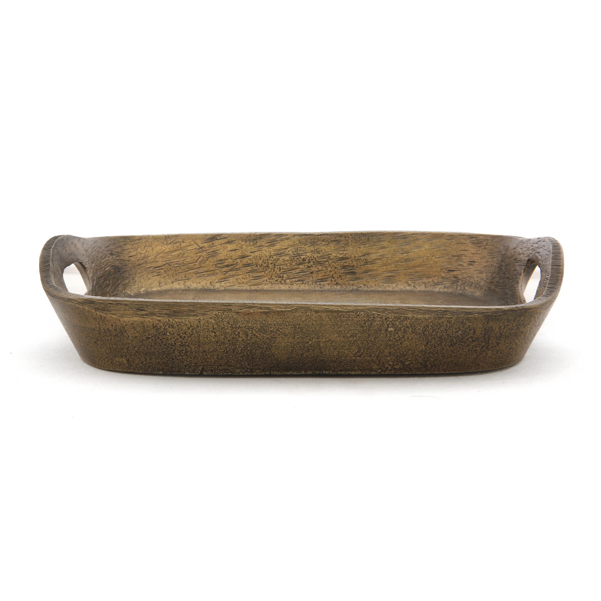 Tablett 'Pollara' mit Griff, messing, T 23 cm, B 23 cm, H 5 cm zu 29,00
