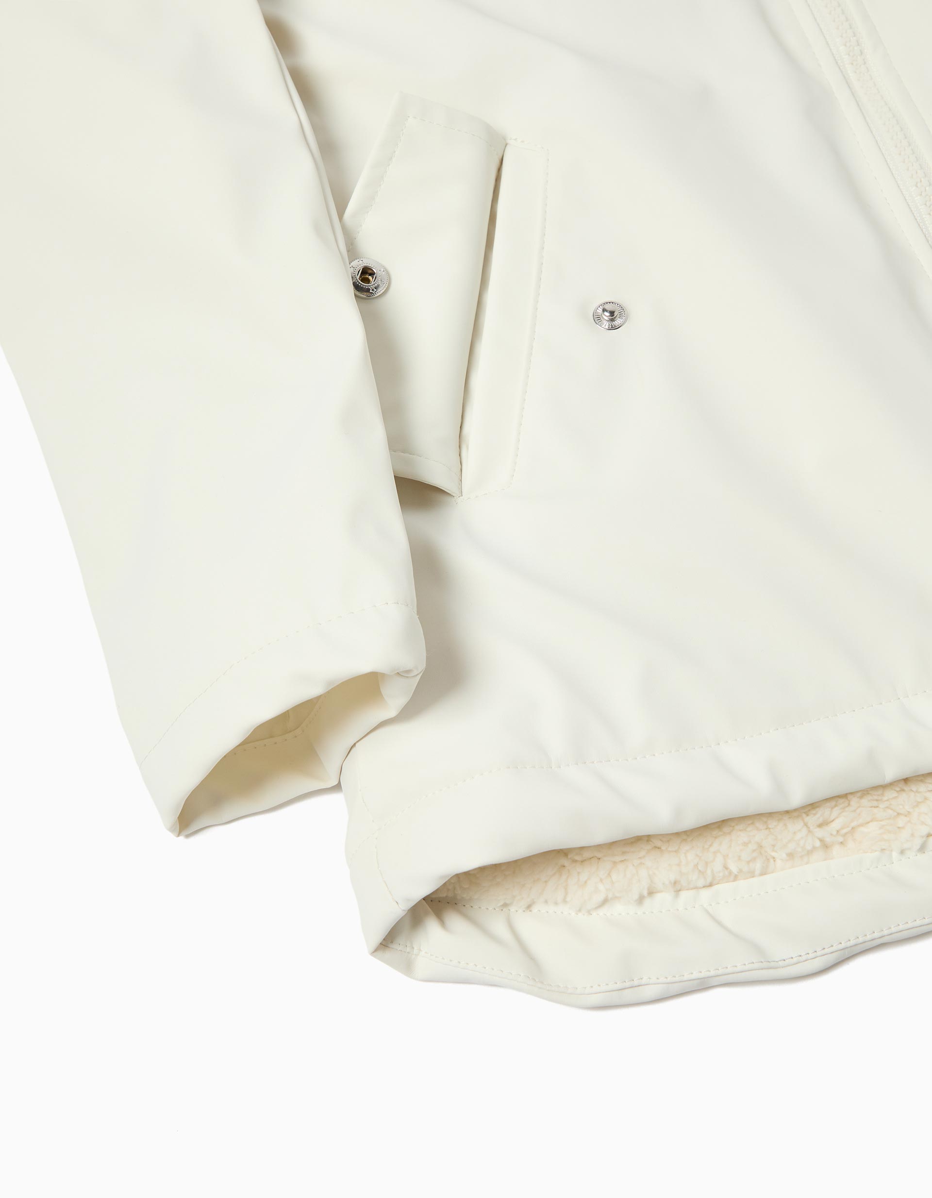 Parka, Menina, Branco