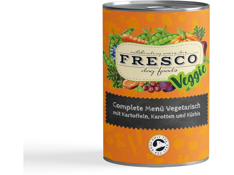 FRESCO Nassfutter Complete Plus Vegetarisch 400 g Ergänzungsfuttermittel für Hunde