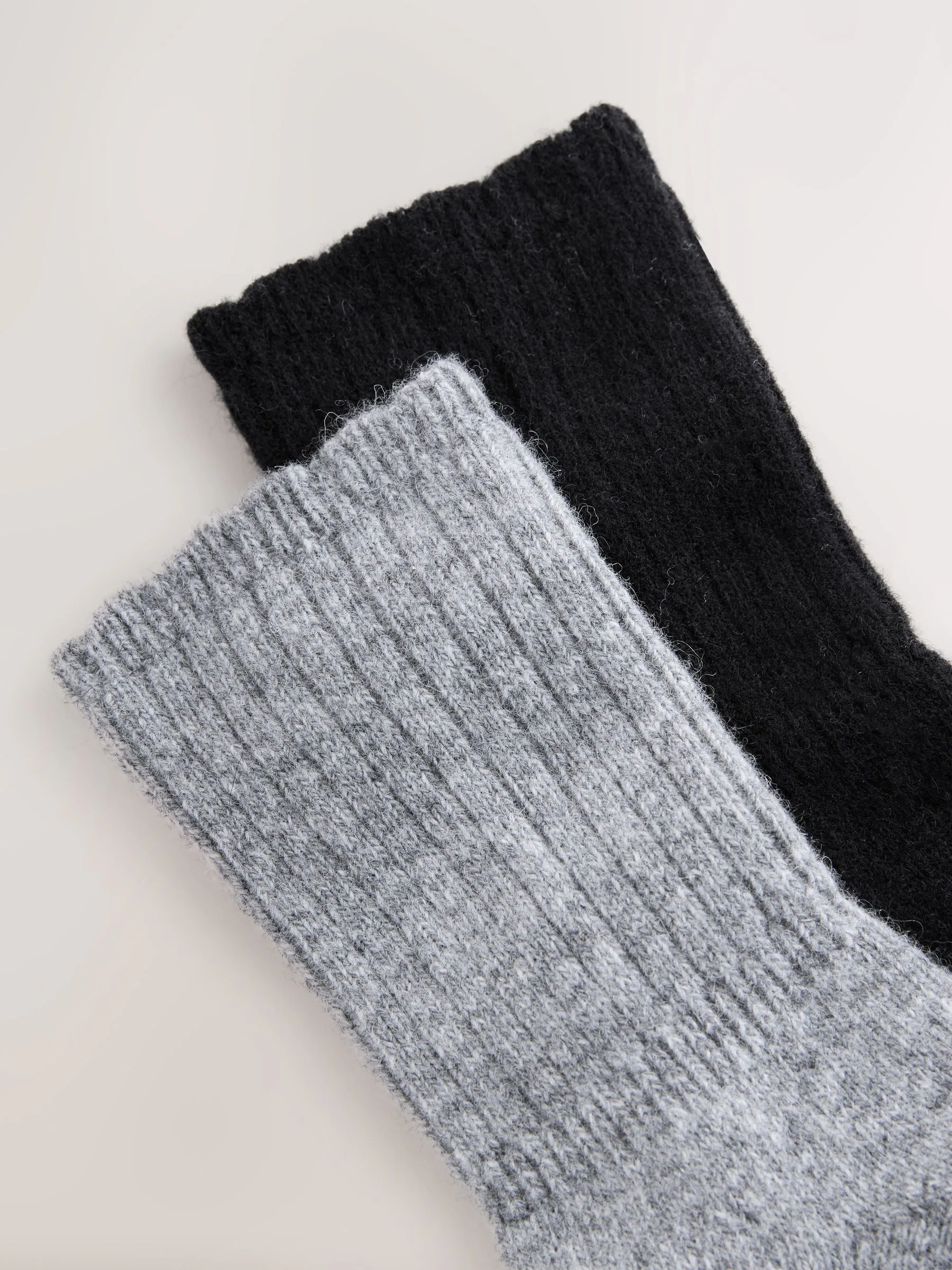 Zwart/grijs - Containing Merino Wool Ankle Socks 2 Pack