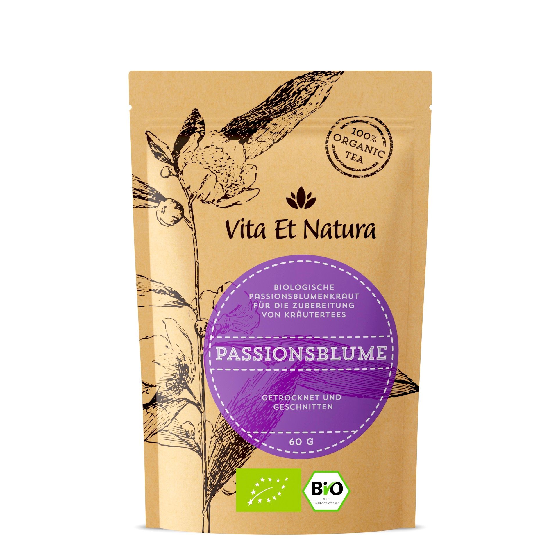 Passionsblumenkraut rein biologisch - Vita Et Natura® Teemanufaktur