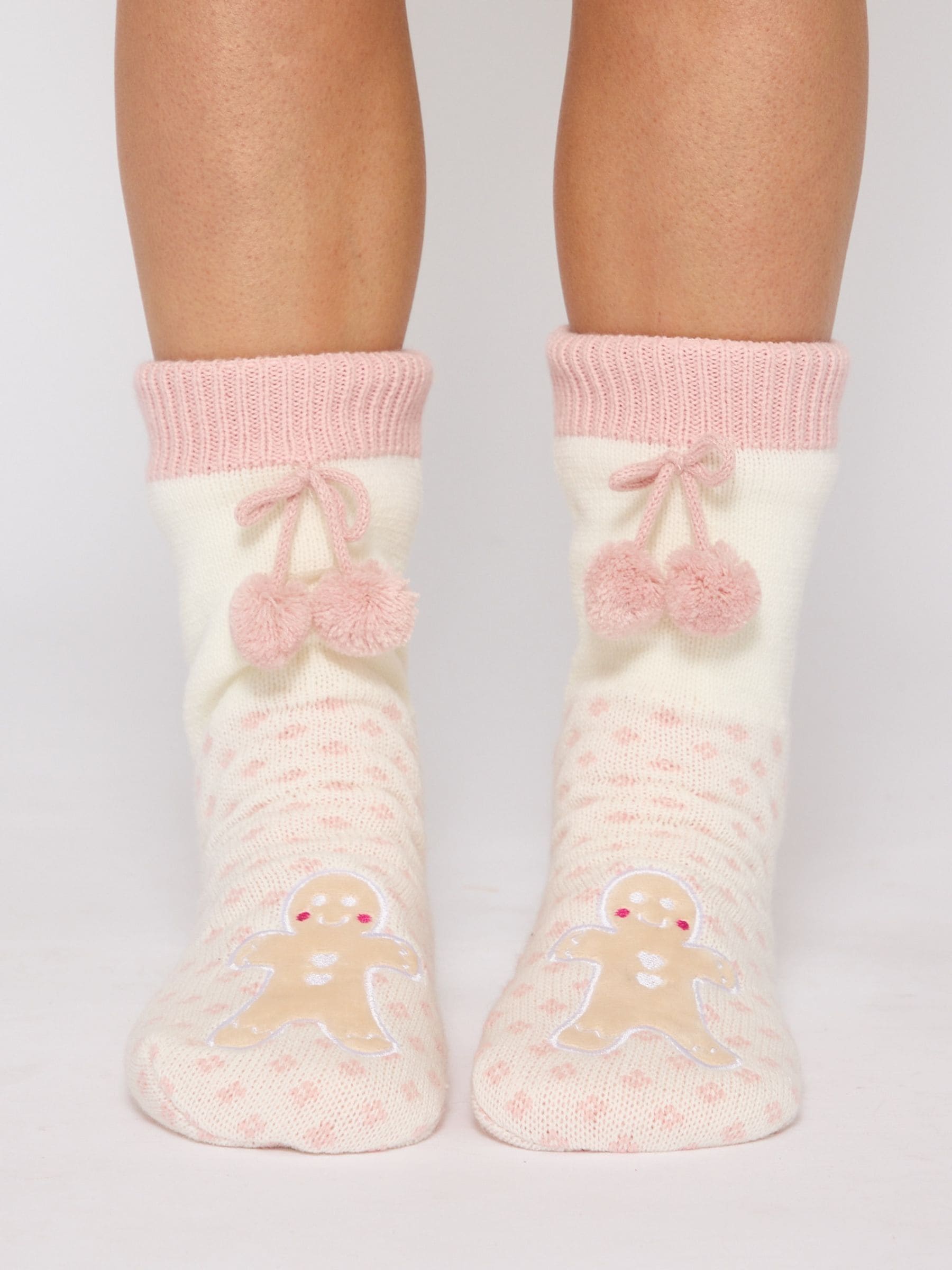 Loungeable Christmas Gingerbread Fluffy Socks