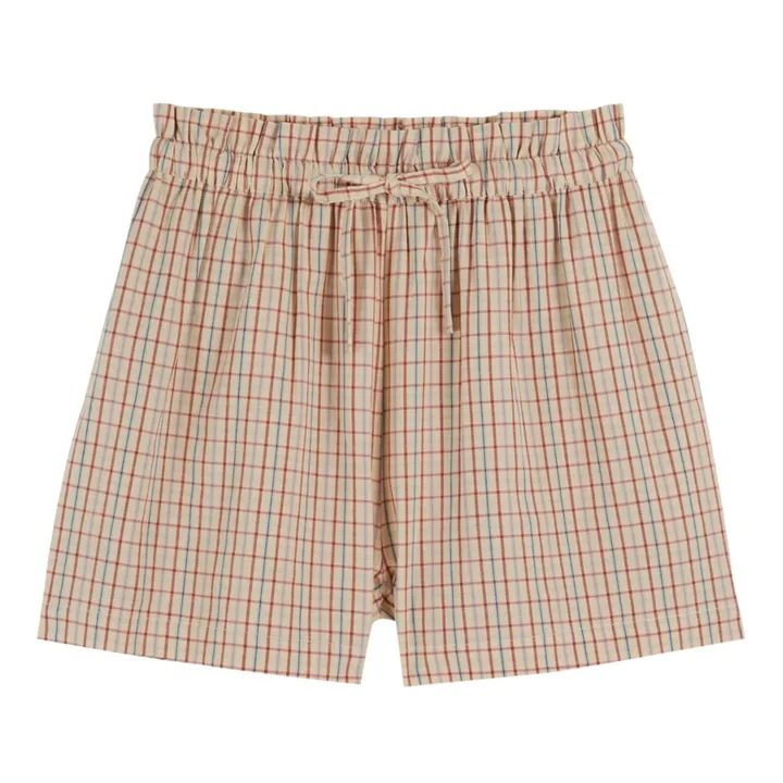 Emile et Ida Short Zehra Carreaux - Collection Femme | Beige