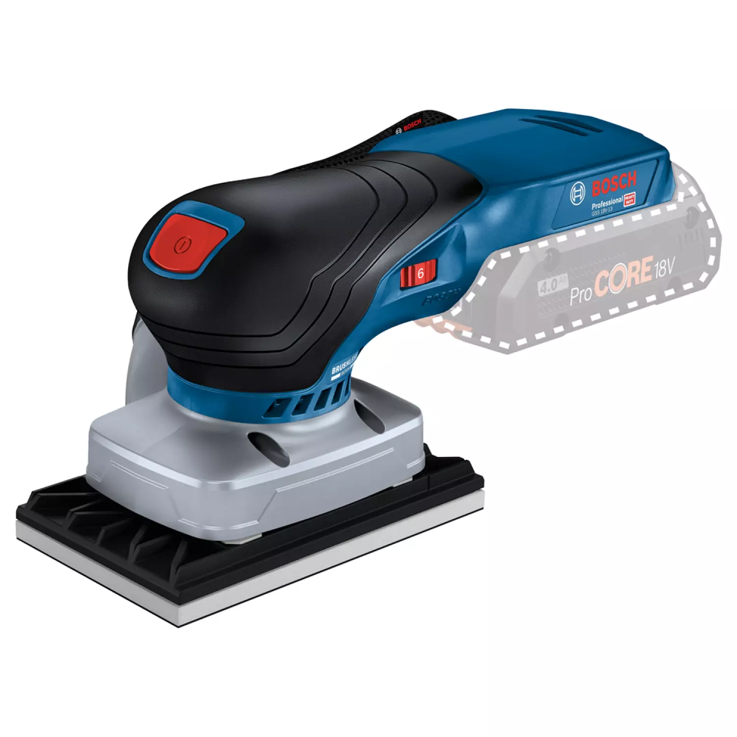 Bosch GSS 18V-13 18V Li-ion accu vlakschuurmachine body in L-Boxx - koolborstelloos