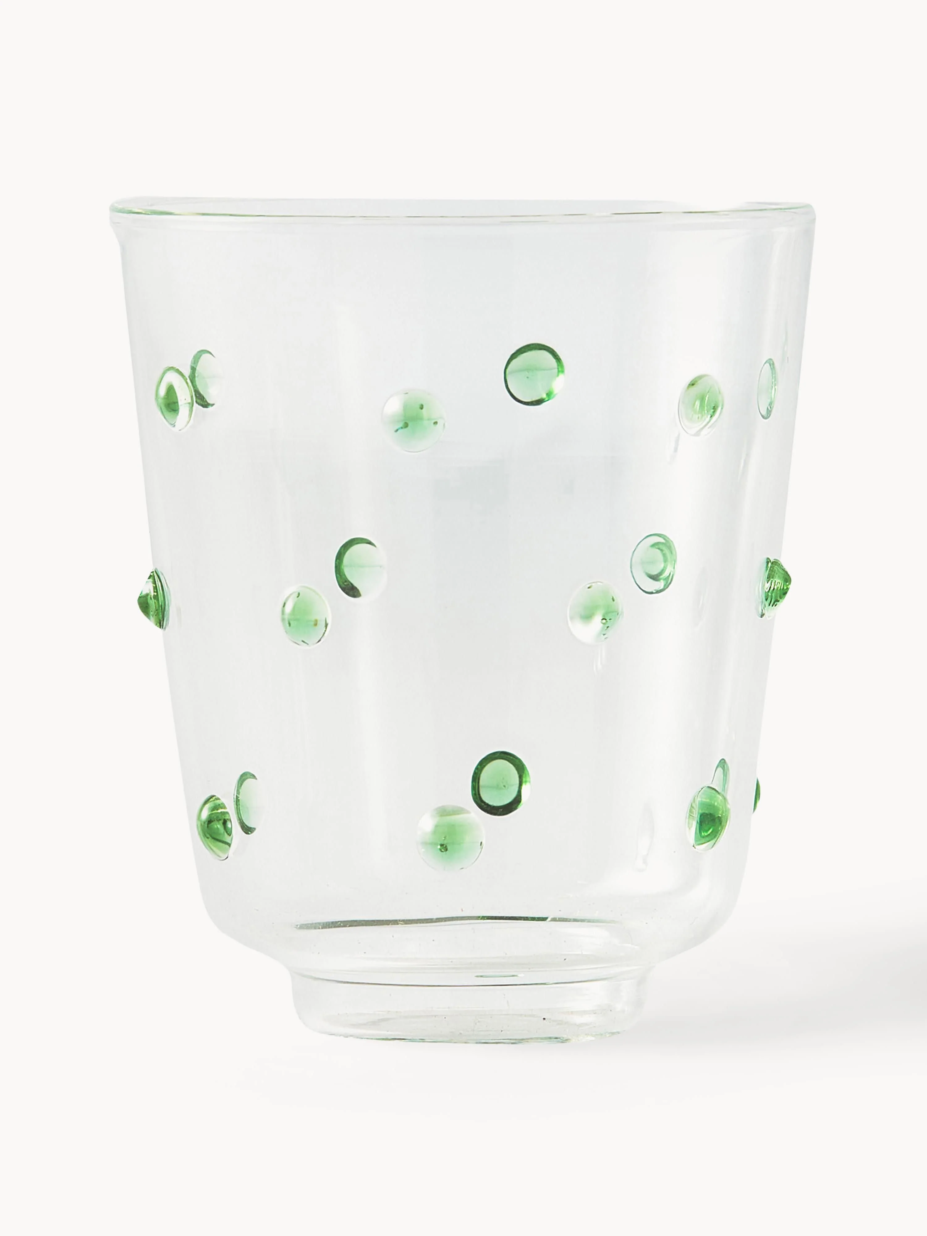 Mondgeblazen borosilicaatglazen Nob, 2-delig