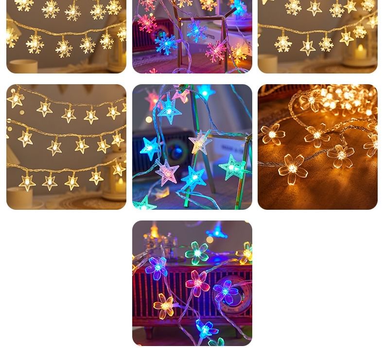 HOMTEC - Kerstverlichtingssnoer / USB-verlichtingssnoer (diverse ontwerpen)