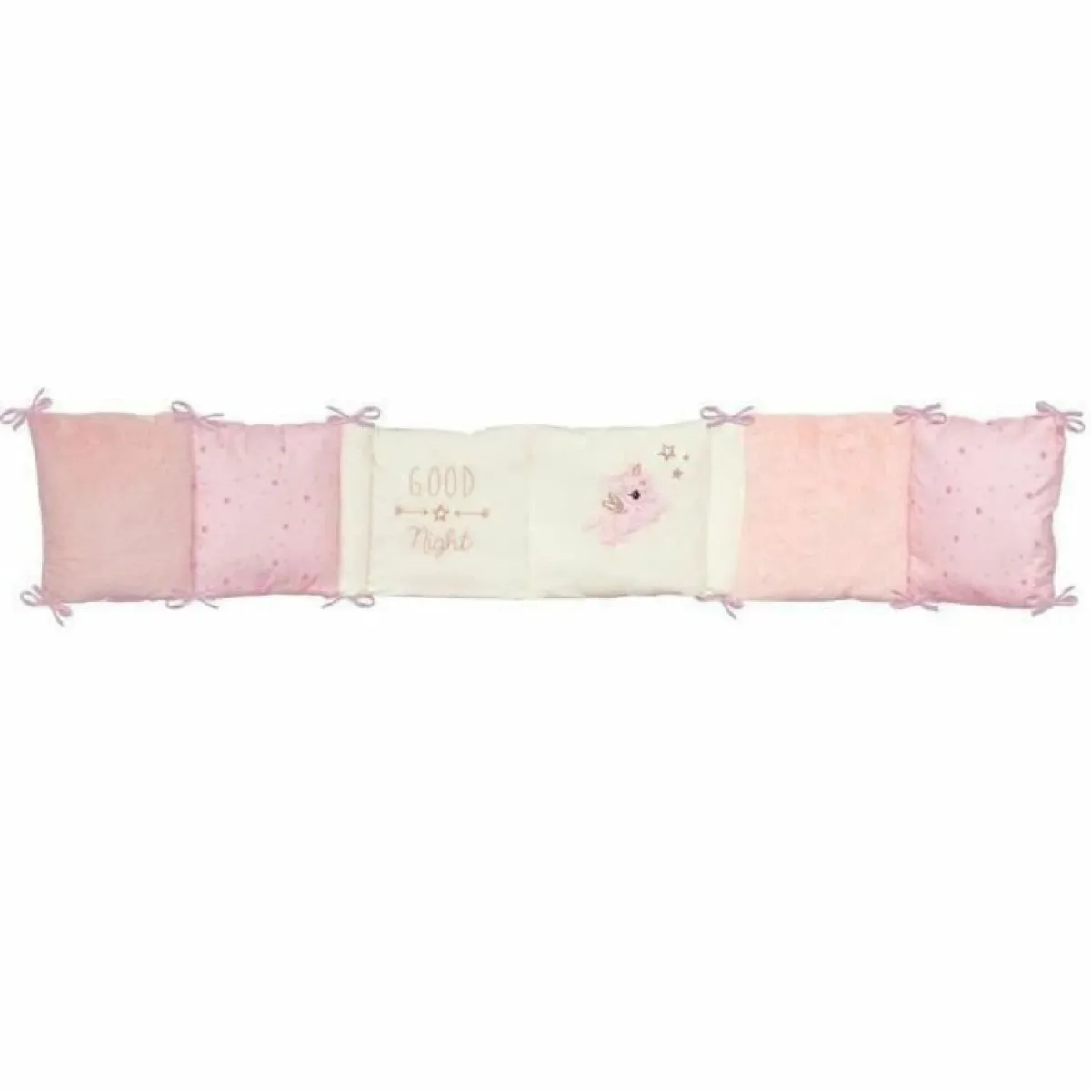 Domiva Tour de lit Blanc-rose