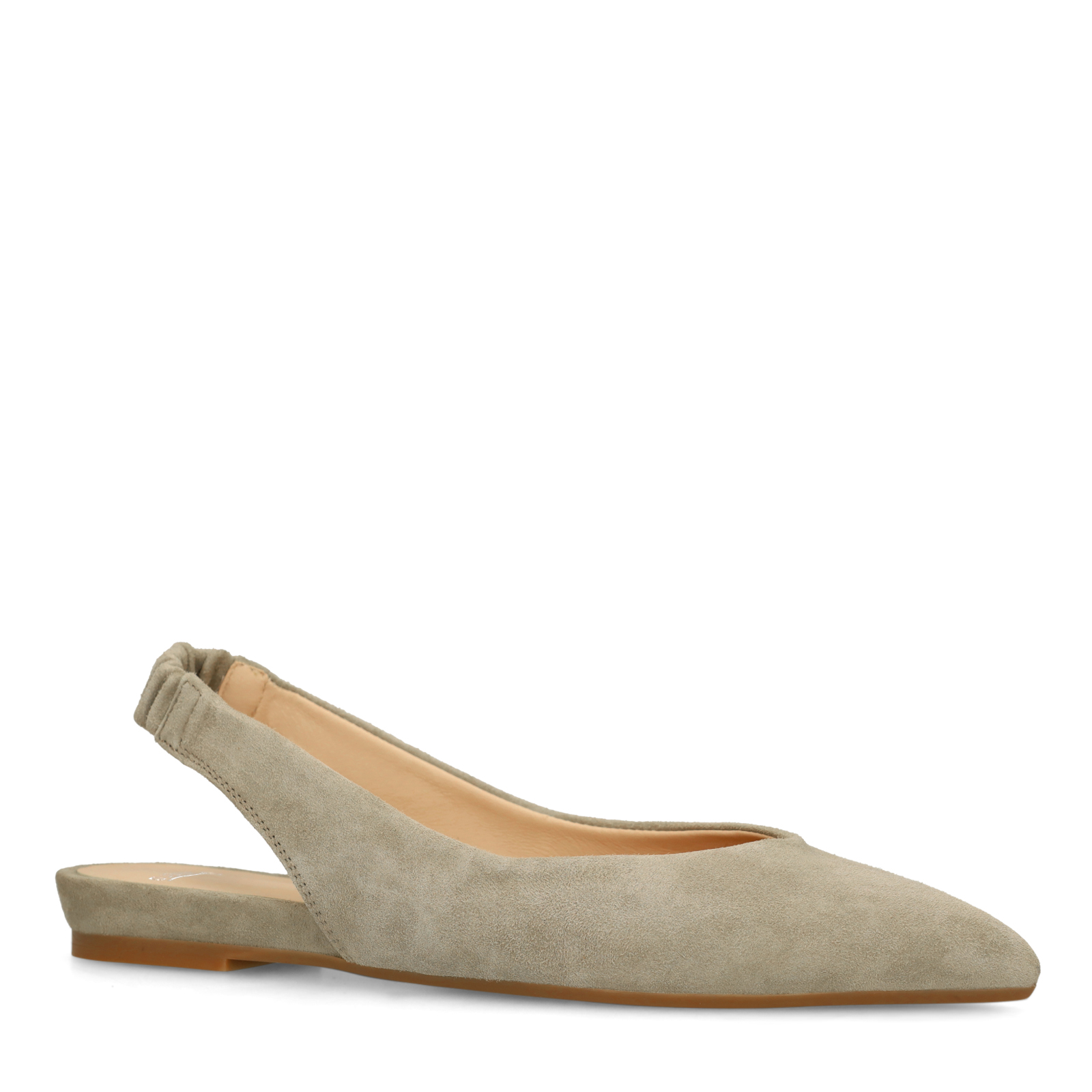 Groene suède slingbacks